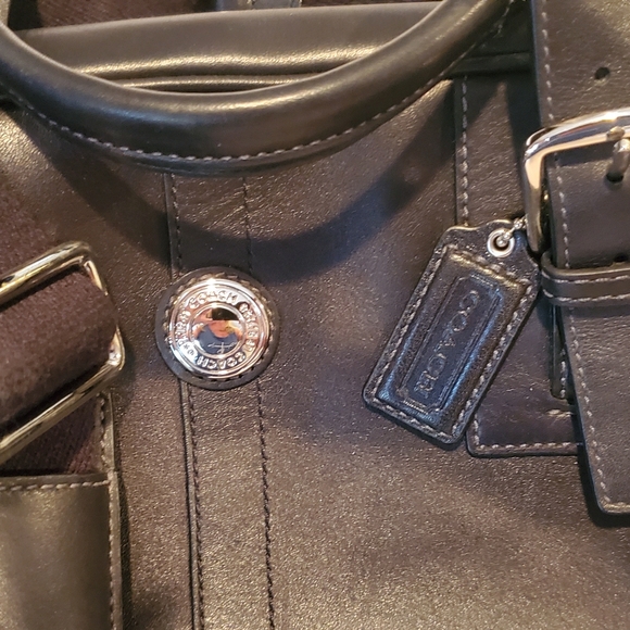 Leather COACH weekender - Picture 4 of 4